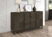 Kelly 3-drawer Storage Dining Sideboard Buffet Dark Grey