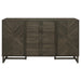 Kelly 3-drawer Storage Dining Sideboard Buffet Dark Grey