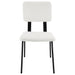 Calla Fabric Upholstered Dining Side Chair White (Set of 2)