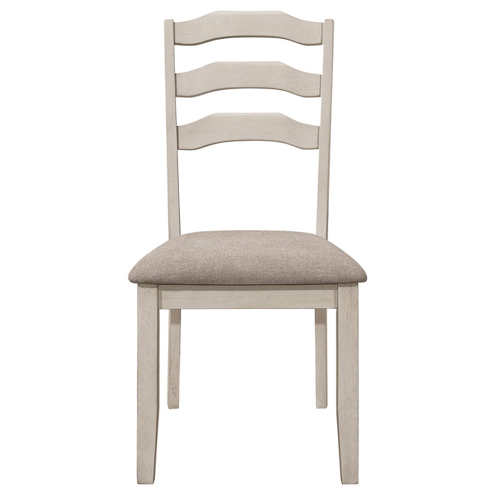 Ronnie 7-piece Rectangular Dining Table Set Rustic Cream