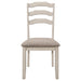 Ronnie 7-piece Rectangular Dining Table Set Rustic Cream