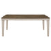 Ronnie Rectangular 79-inch Wood Dining Table Rustic Cream