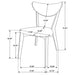 Alfredo 5-piece Butterfly Leaf Dining Set Natural Walnut