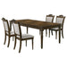 Willowbrook 5-piece Rectangular Dining Table Set Chestnut