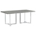 Sterling 72-inch Rectangular Dining Table Grey Faux Marble