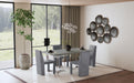 Sterling 72-inch Rectangular Dining Table Grey Faux Marble