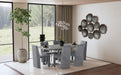 Sterling 72-inch Rectangular Dining Table Grey Faux Marble