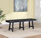 Newport Wood Trestle Base Dining Bench Black