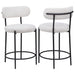 Viola Boucle Upholstered Counter Chair Cream (Set of 2)