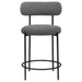 Viola Boucle Upholstered Counter Chair Grey (Set of 2)