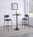 Viola Boucle Upholstered Bar Chair Grey (Set of 2)