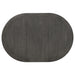 Lavon Oval 60-inch Extension Leaf Dining Table Medium Grey