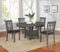 Lavon Oval 60-inch Extension Leaf Dining Table Medium Grey