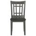 Lavon Wood Dining Side Chair Medium Grey (Set of 2)