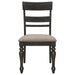 Bridget 5-piece Rectangular Dining Set Charcoal Sand Through