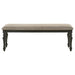 Bridget 6-piece Rectangular Dining Set Charcoal Sand Through