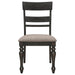 Bridget Wood Dining Side Chair Charcoal (Set of 2)
