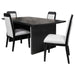 Brookmead 5-piece Extension Leaf Dining Table Set Black