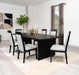 Brookmead 7-piece Extension Leaf Dining Table Set Black