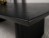 Brookmead 100-inch Extension Leaf Dining Table Black
