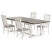 Aventine 5-piece Extension Leaf Dining Set Vintage White