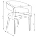 Galiano Velvet Upholstered Dining Arm Chair Beige (Set of 2)