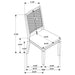 Matisse 7-piece Rectangular Dining Table Set Light Brown