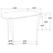 Dortch Oval 63-inch Solid Wood Dining Table Walnut