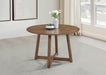 Dinah Round 47-inch Solid Wood Dining Table Walnut