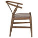 Dinah Wood Wishbone Dining Side Chair Walnut (Set of 2)