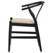 Crestmont Wood Wishbone Dining Side Chair Black (Set of 2)