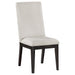 Hathaway Upholstered Dining Side Chair Cream (Set of 2)