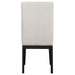 Hathaway Upholstered Dining Side Chair Cream (Set of 2)