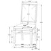 Middleton 6-piece Extension Leaf Dining Set Brown and Beige