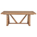 Middleton 106-inch Extension Leaf Dining Table Natural Brown