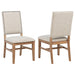Middleton Upholstered Dining Side Chair Beige (Set of 2)