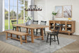 Middleton 60-inch Wood Backless Dining Bench Natural Brown