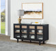 Middleton 4-door Sideboard Server with Dual Drawers Black