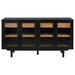 Middleton 4-door Sideboard Server with Dual Drawers Black