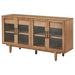 Middleton 4-door Sideboard Server with Dual Drawers Natural