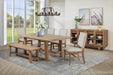 Middleton 4-door Sideboard Server with Dual Drawers Natural