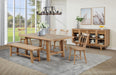 Middleton 4-door Sideboard Server with Dual Drawers Natural