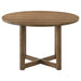 Crestmore 46-inch Round Wood Dining Table Walnut
