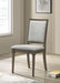 Onslow Upholstered Dining Side Chair Dark Brown (Set of 2)