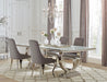 Antoine 5-piece Rectangular Glass Top Dining Table Set Grey