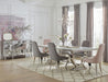 Antoine Rectangular 95-inch Glass Top Dining Table White