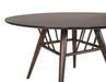 Everton 5-piece Round 53-inch Dining Table Set Dark Walnut
