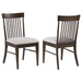 Everton Wood Dining Side Chair Dark Walnut (Set of 2)