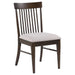 Everton Wood Dining Side Chair Dark Walnut (Set of 2)