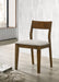 Almonte Dining Chair Upholstered Seat Dark Brown (Set of 2)